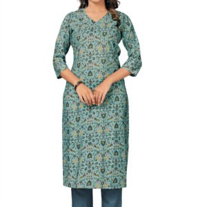 Fabric Chanderi Printed Lili Chatney Set 2-piece
